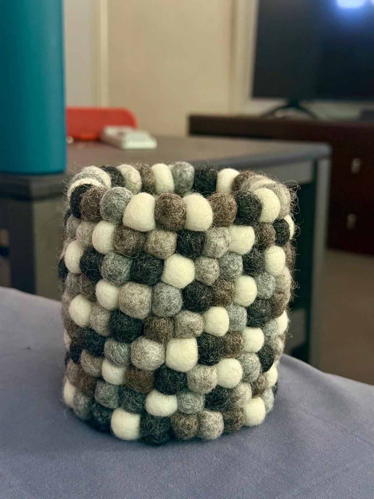 Handmade Felt Wool Pen Holder
