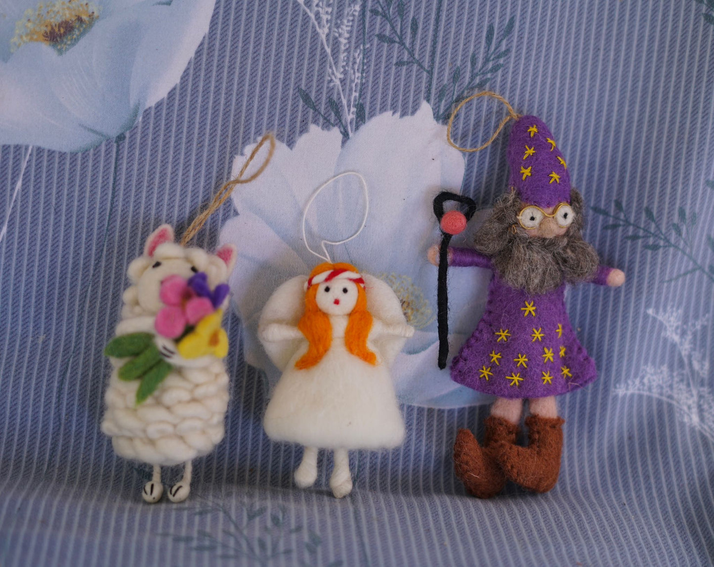 Felted Angel Ornament