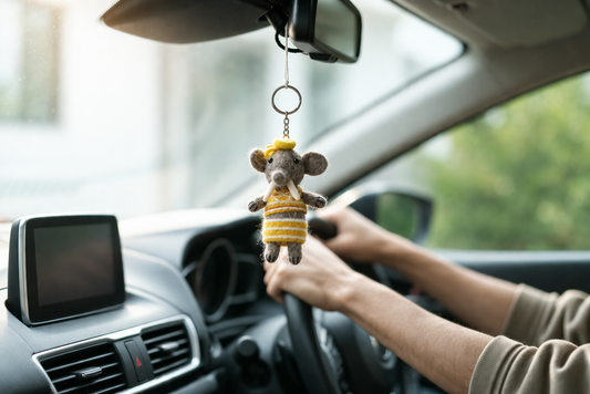 Felt Elephant Keyring