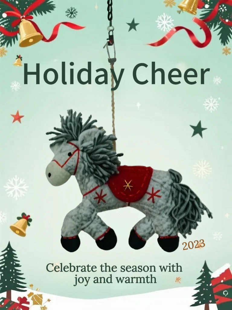 👉 Handmade Felt Horse Ornament – Cozy Handmade Gift & Home Decor