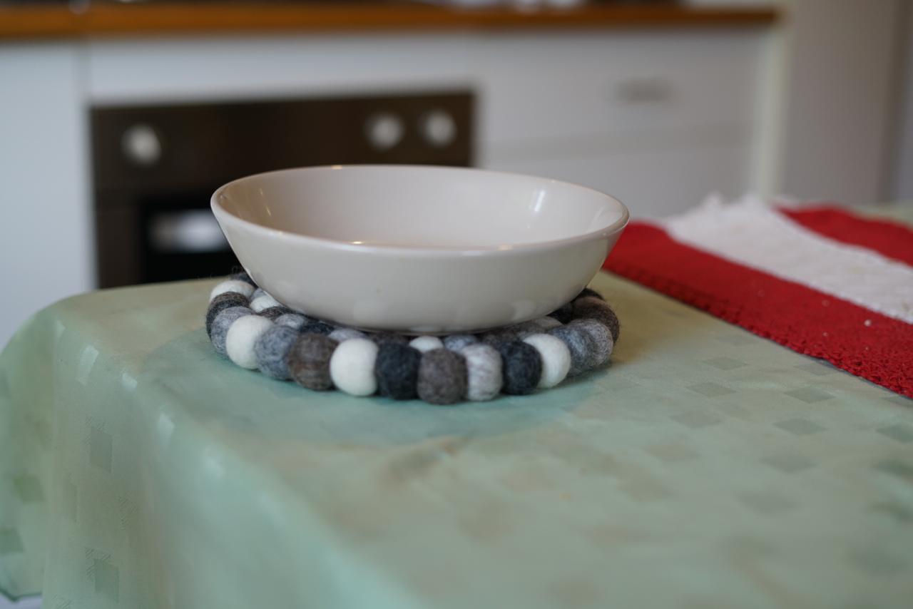 Felted Wool Trivet – Handmade Wool Pot Mat