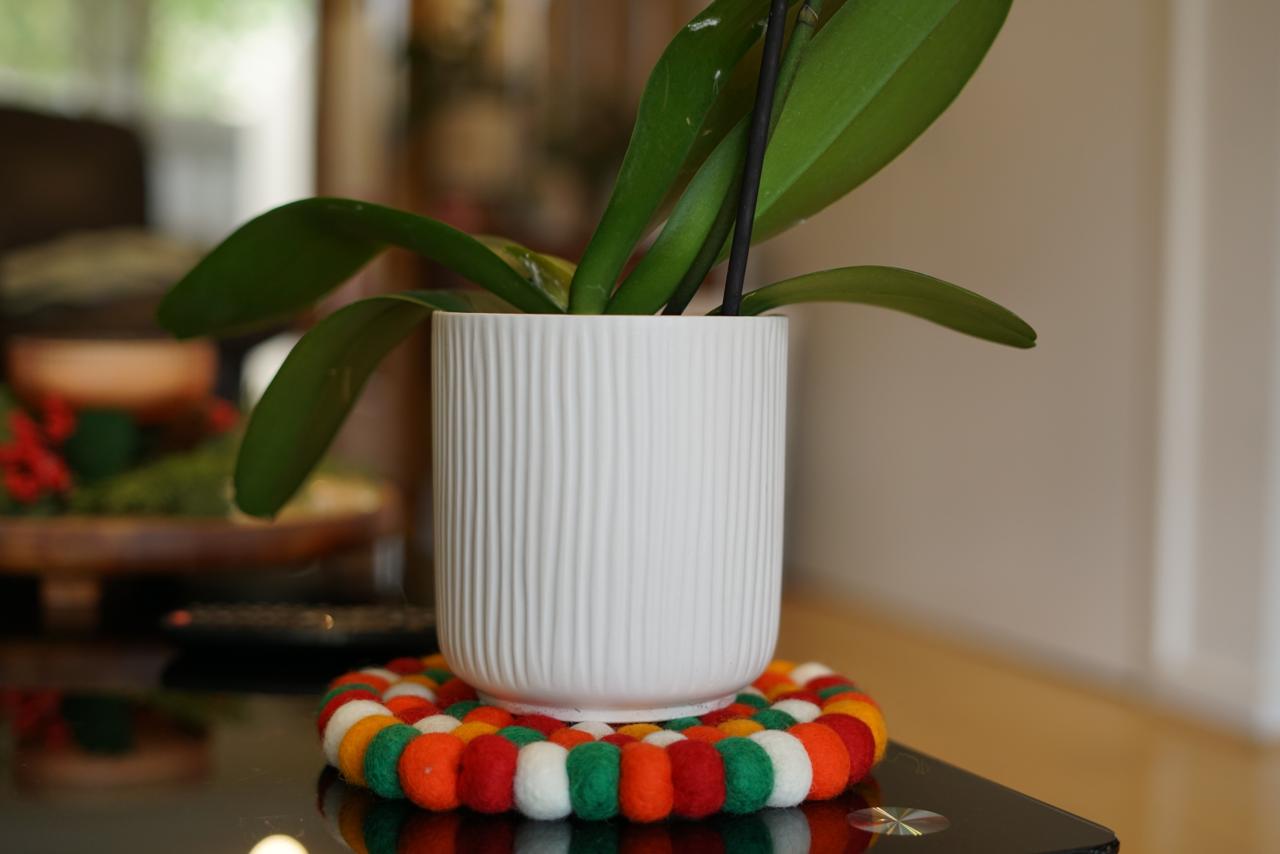 Felted Wool Trivet – Handmade Wool Pot Mat