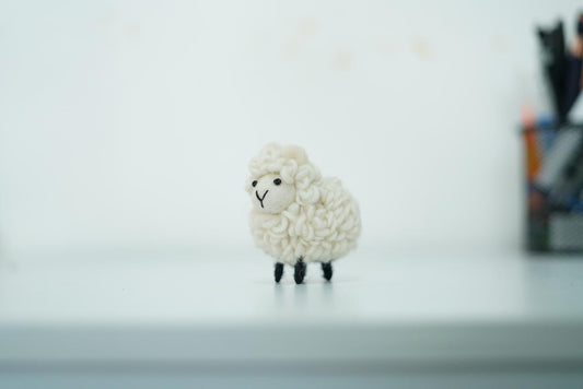 Felt Mini Sheep – Handmade Wool Decoration