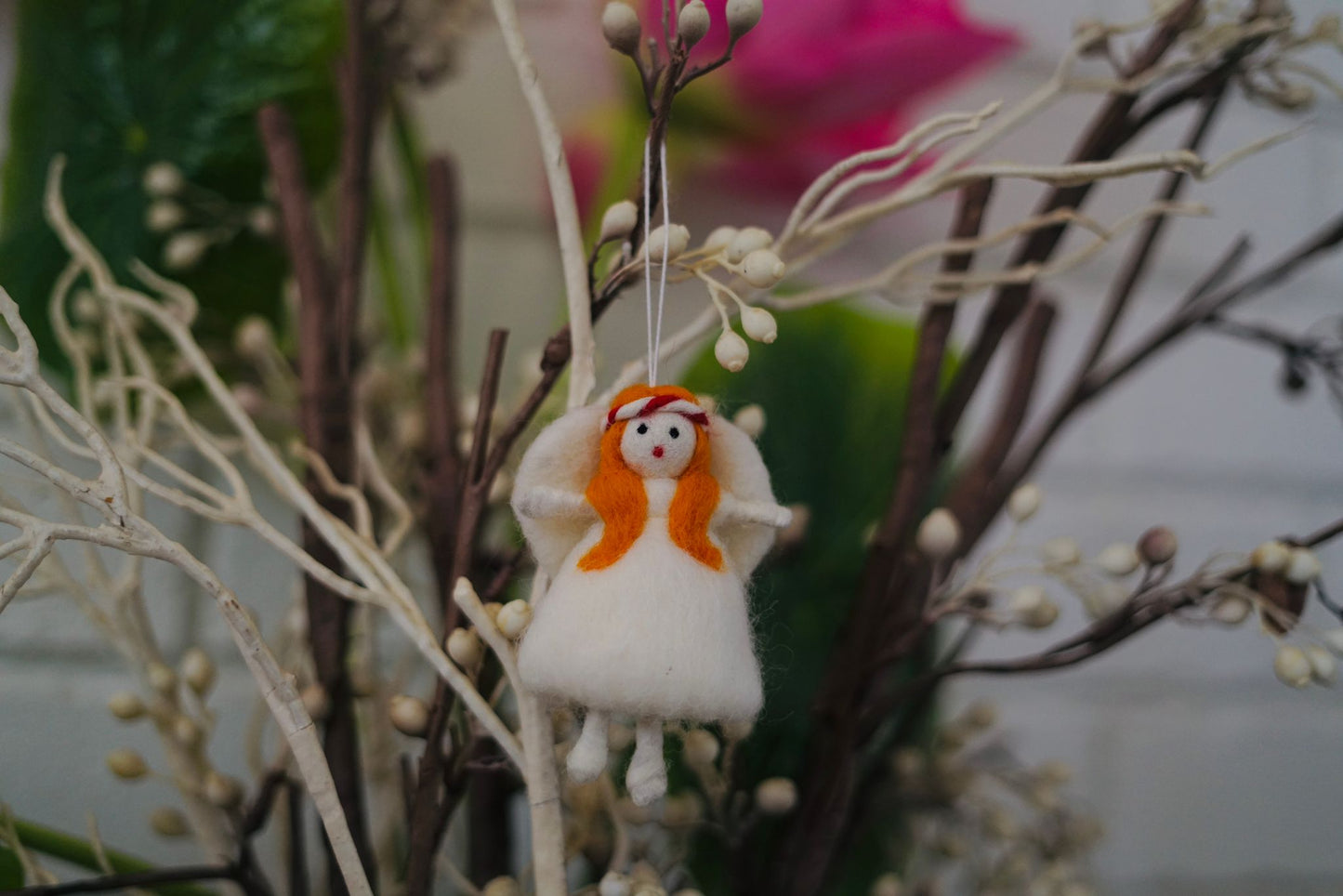 Felted Angel Ornament