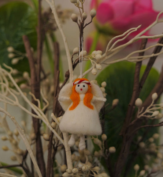 Felted Angel Ornament