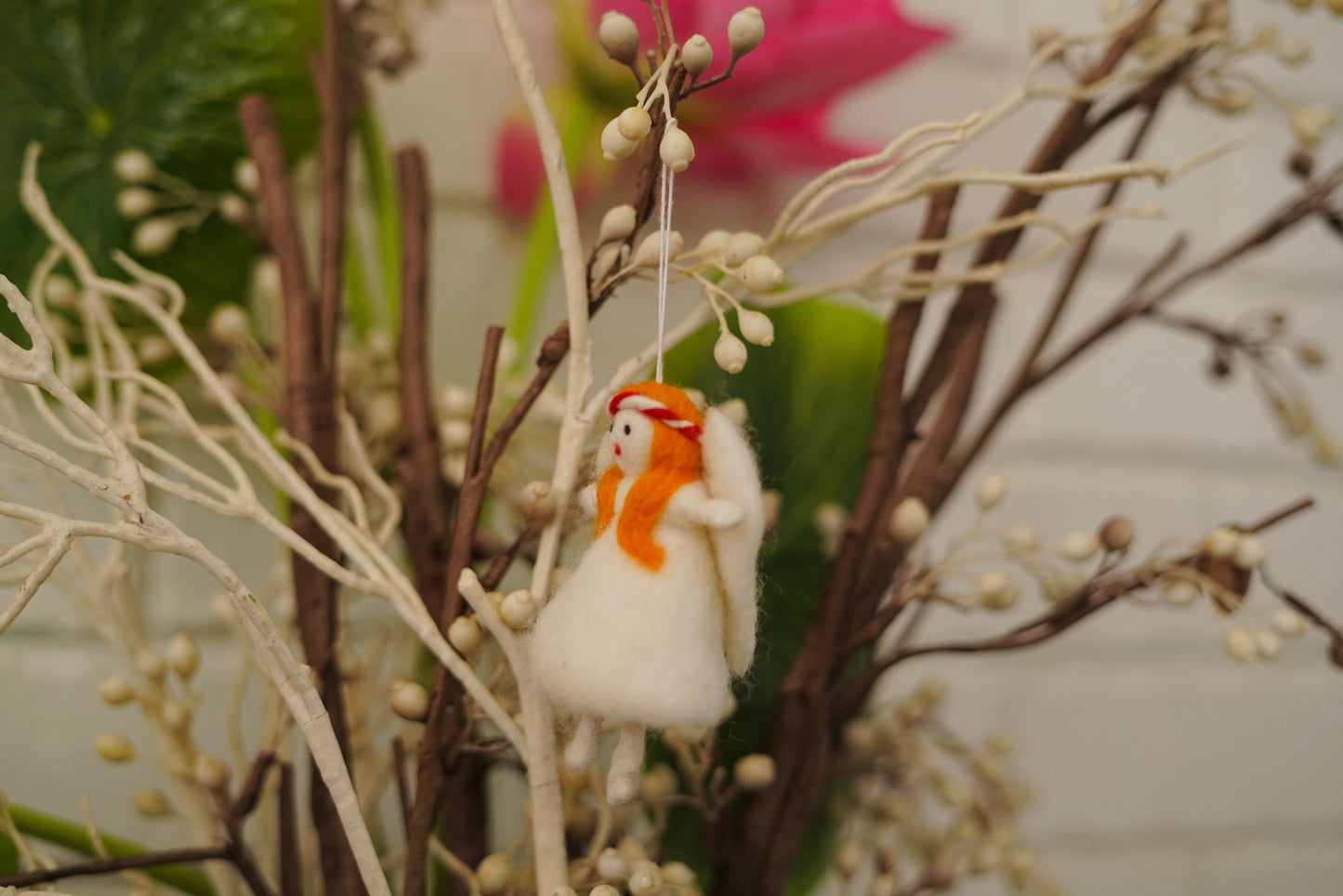 Felted Angel Ornament