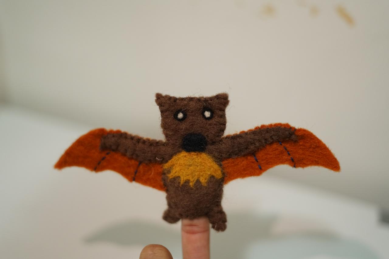 Handmade Felt Finger Puppet