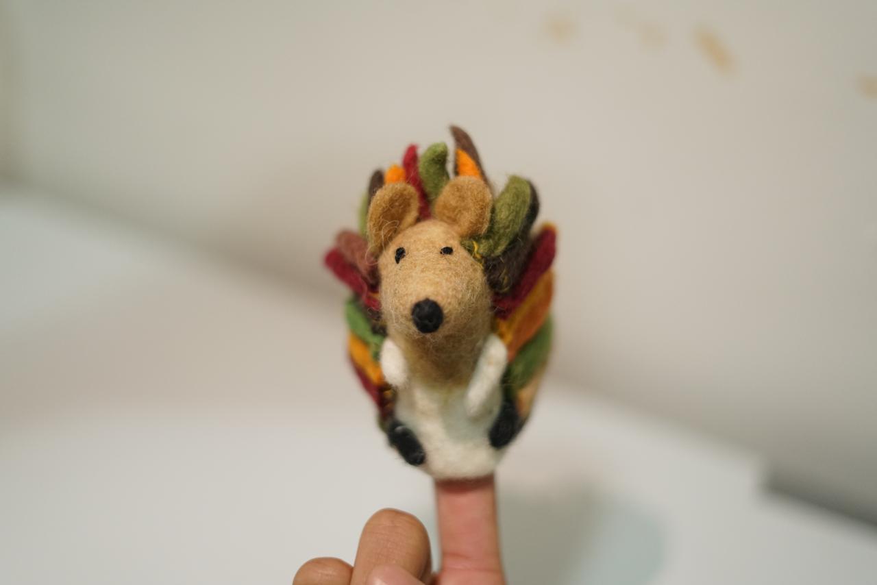Handmade Felt Finger Puppet