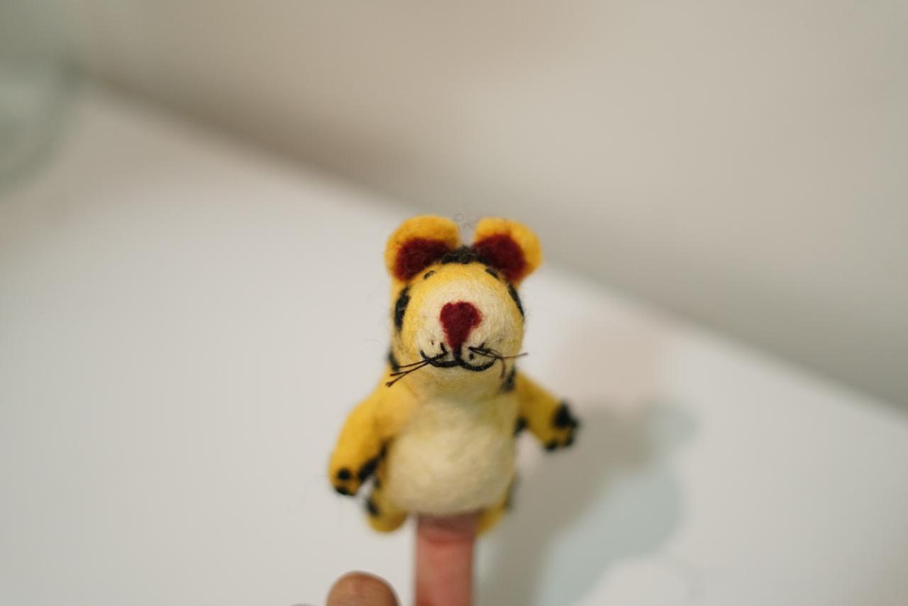 Handmade Felt Finger Puppet