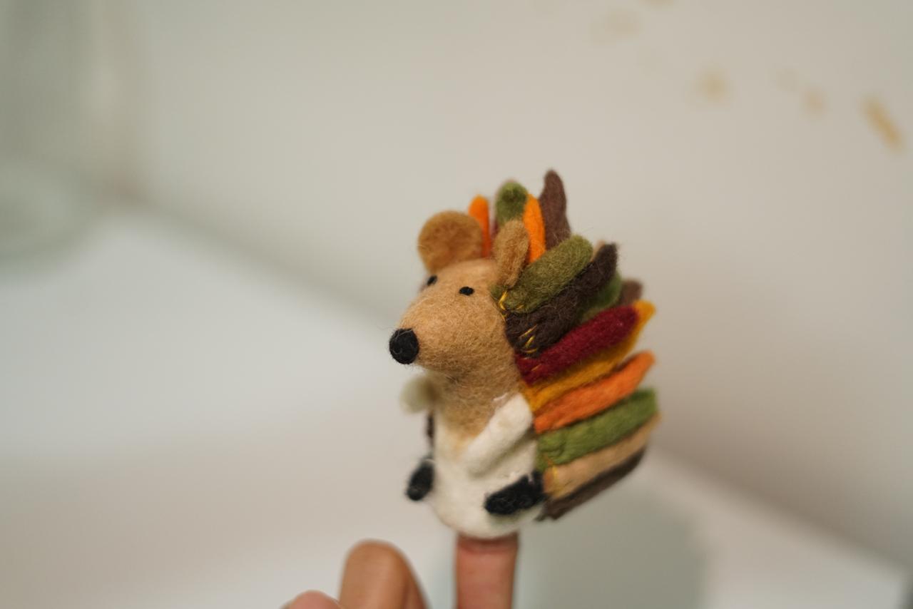 Handmade Felt Finger Puppet