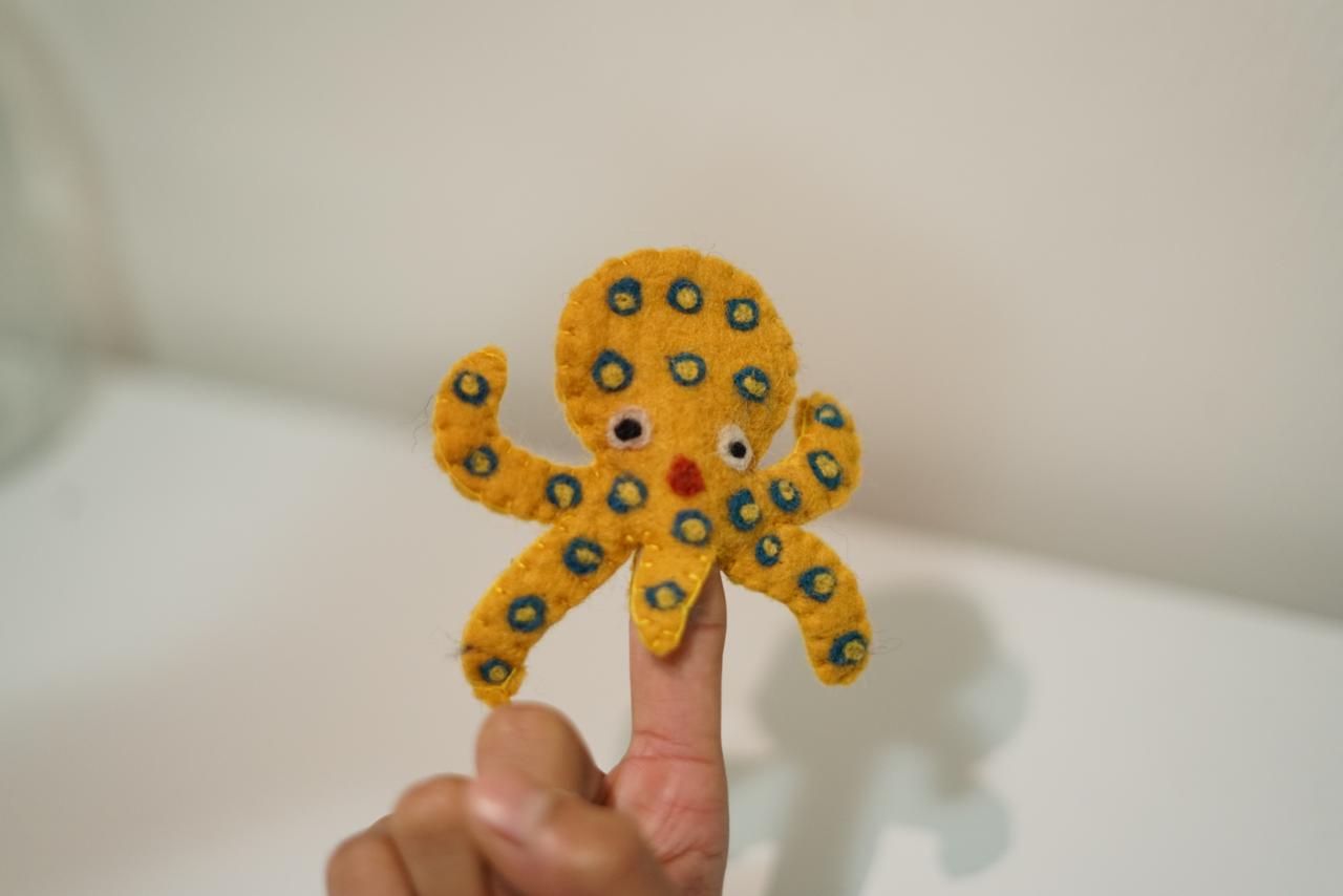 Handmade Felt Finger Puppet