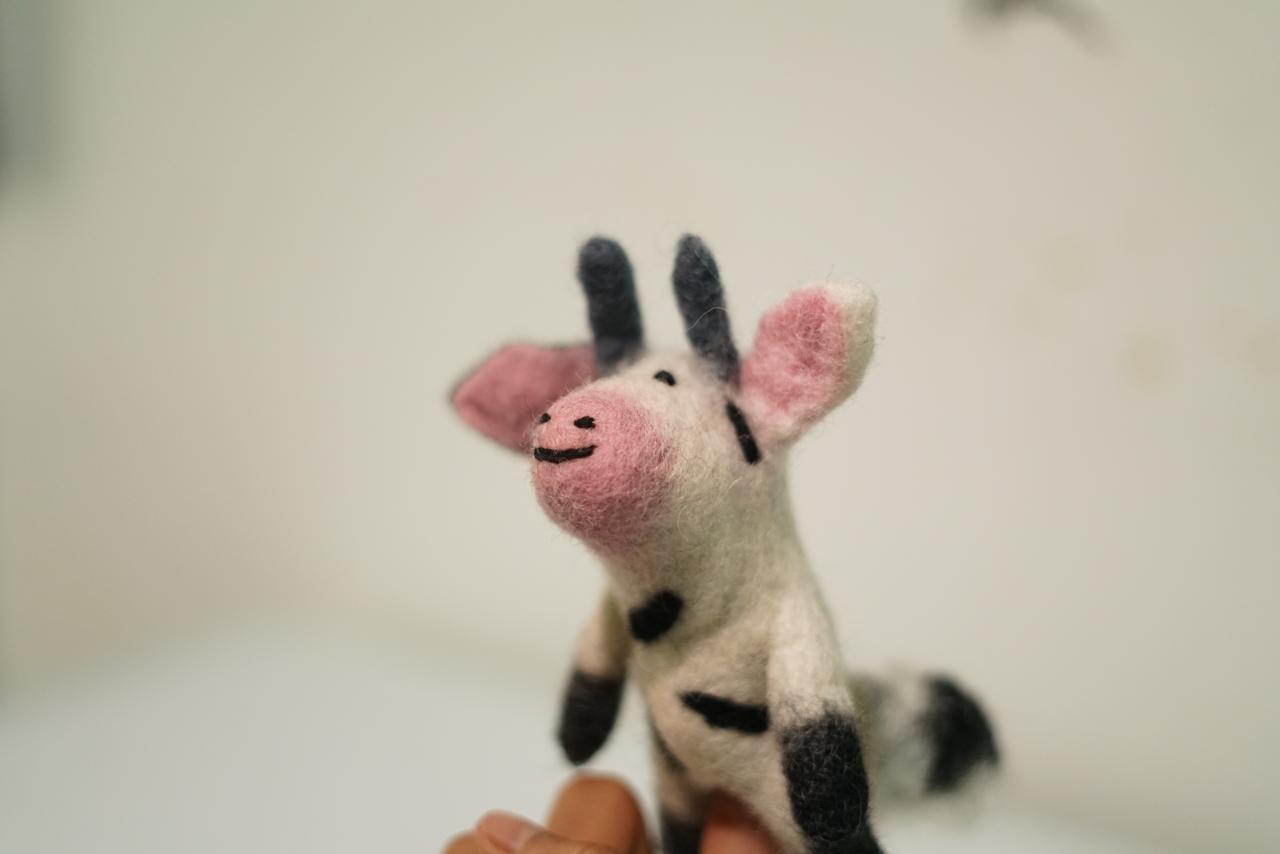 Handmade Felt Finger Puppet