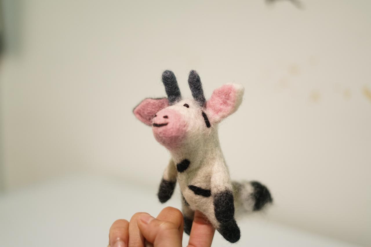 Handmade Felt Finger Puppet