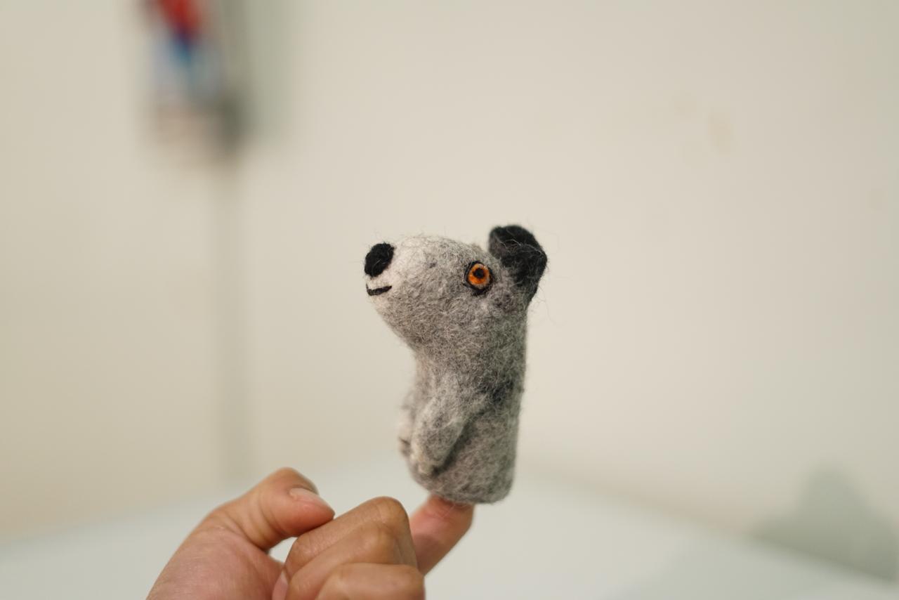 Handmade Felt Finger Puppet