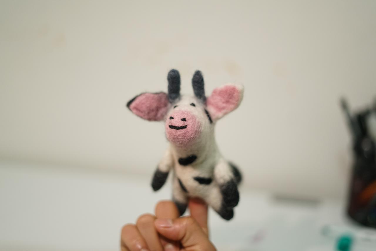Handmade Felt Finger Puppet