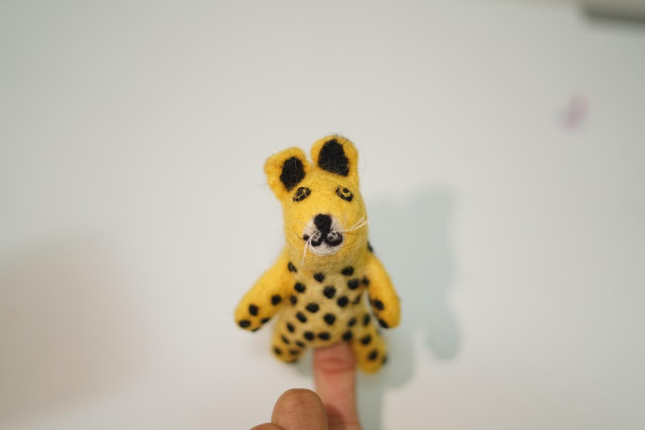 Handmade Felt Finger Puppet