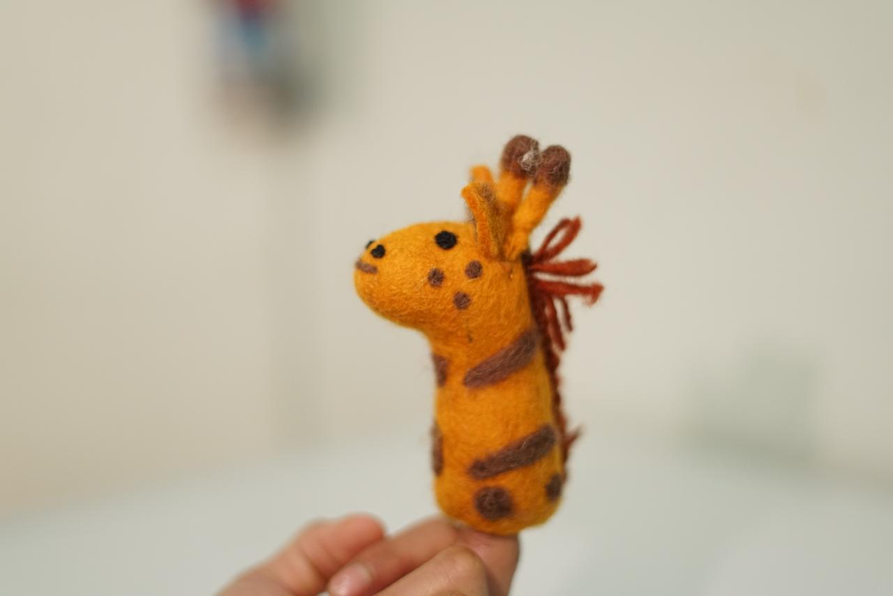Handmade Felt Finger Puppet