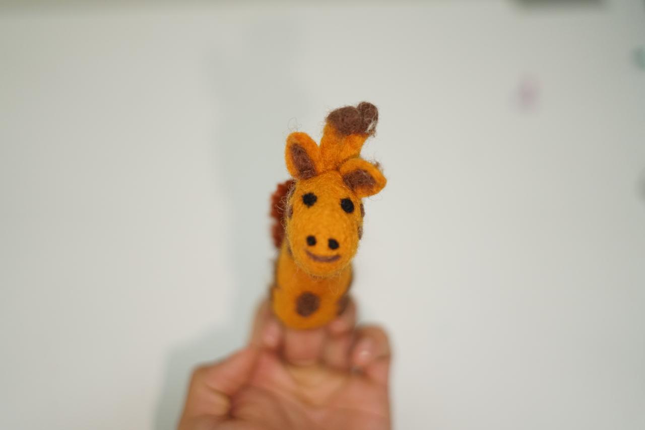 Handmade Felt Finger Puppet