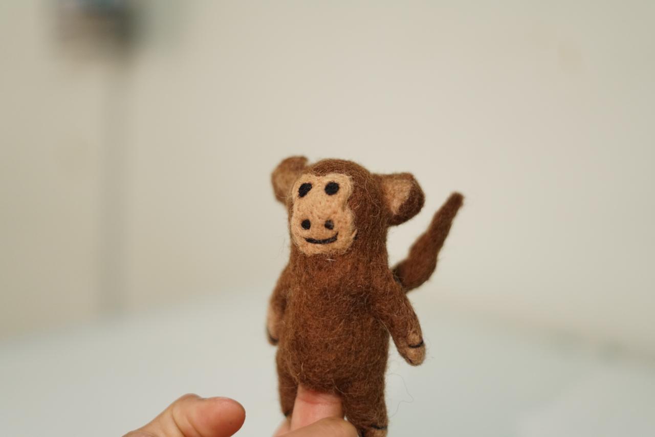 Handmade Felt Finger Puppet