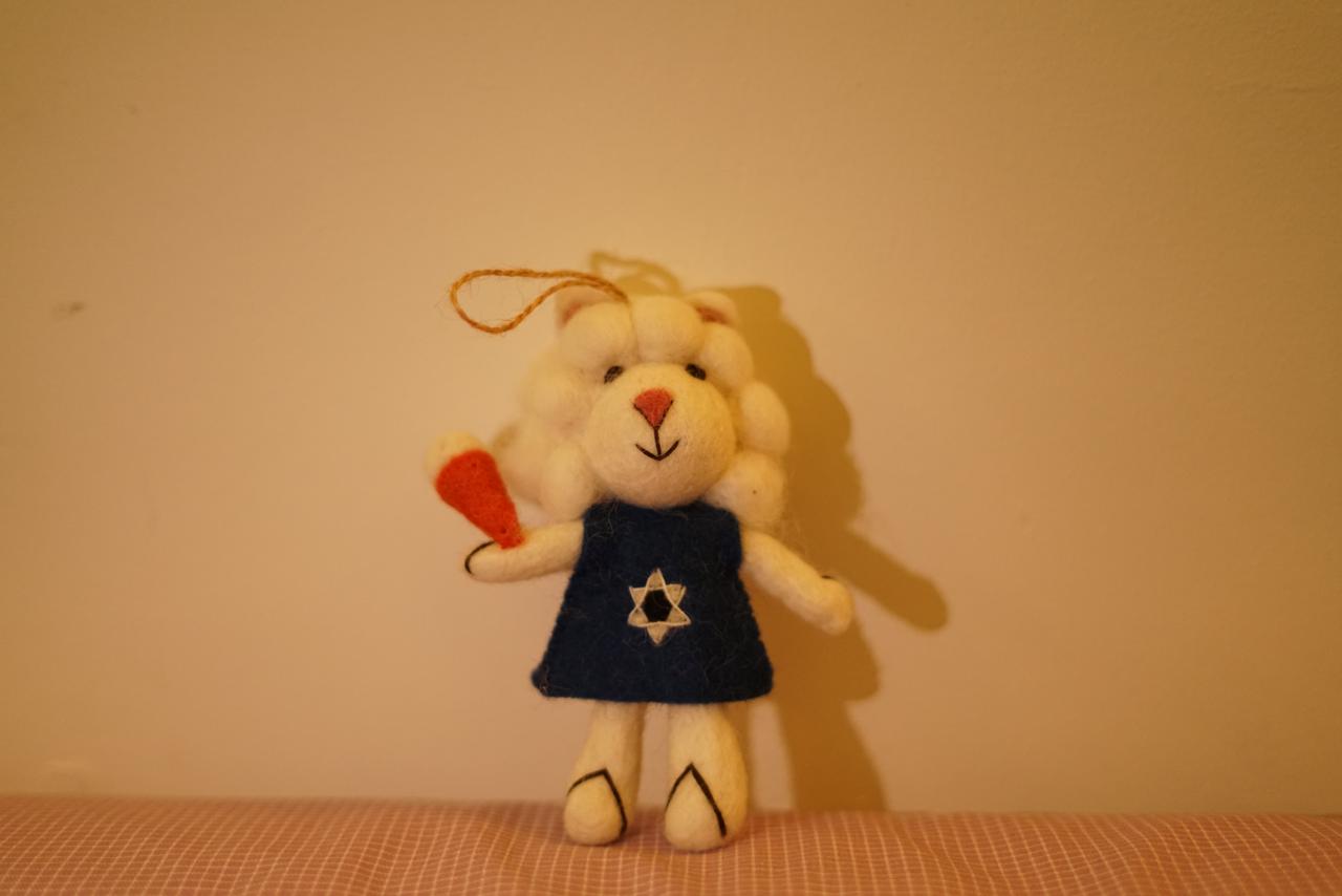Handmade Felt Sheep Doll Ornament
