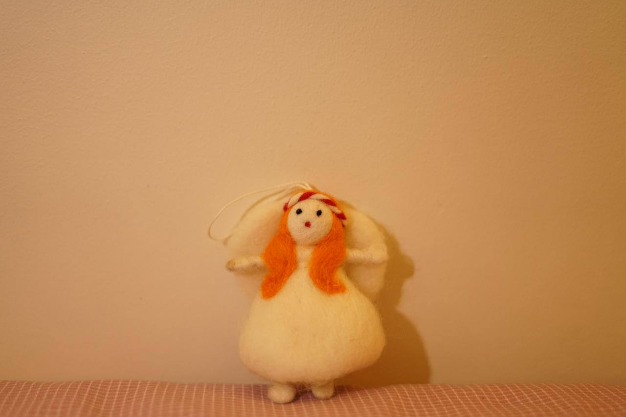 Felted Angel Ornament