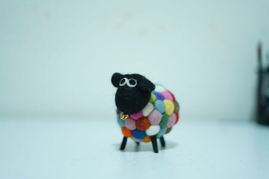 Handmade Felt Sheep – Wool Decorative Toy